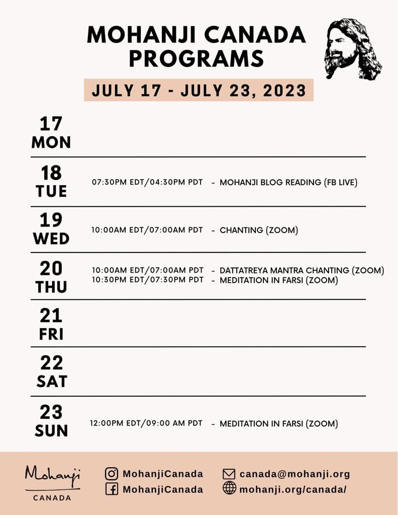 weekly-schedule-Mohanji-Canada-July