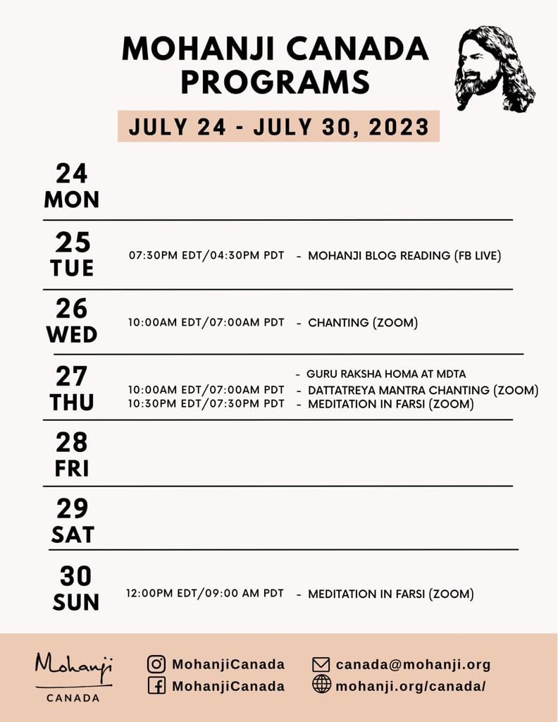 weekly-schedule-Mohanji-Canada
